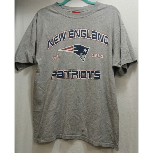 Vintage Y2K New England Patriots NFL Football Gray SS T-Shirt Men’s Size Large - Picture 1 of 5
